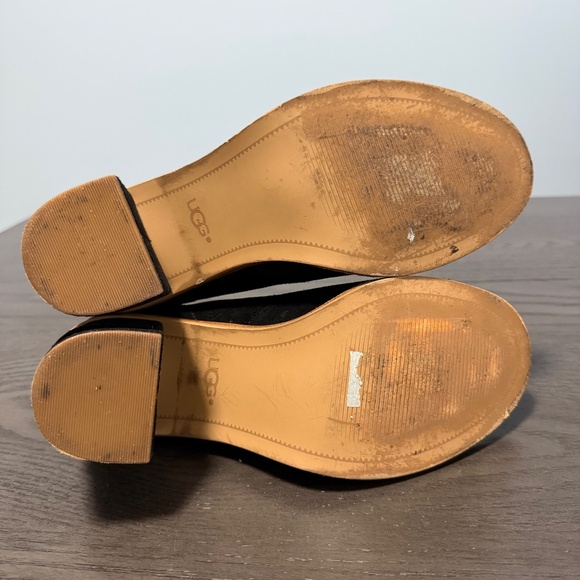 UGG Women’s Ginger Open-Toe Ankle Boots‎ -Black Suede Size 8,5 - Picture 8 of 9